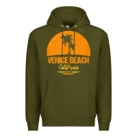 Army Green california venice beach tank top Premium Hoodie - linhVisuals