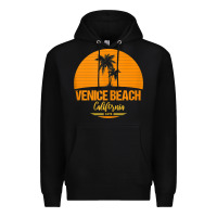 Black california venice beach tank top Premium Hoodie - linhVisuals
