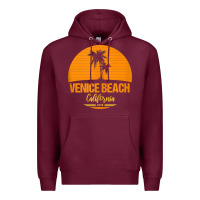 Burgundy california venice beach tank top Premium Hoodie - linhVisuals