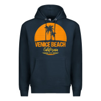 Navy california venice beach tank top Premium Hoodie - linhVisuals