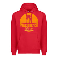Red california venice beach tank top Premium Hoodie - linhVisuals