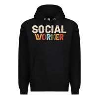 Black Social Worker Job Occupation Funny Birthday Premium Hoodie - linhVisuals