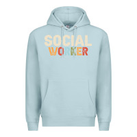 Blue Mist Social Worker Job Occupation Funny Birthday Premium Hoodie - linhVisuals