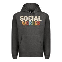 Charcoal Heather Social Worker Job Occupation Funny Birthday Premium Hoodie - linhVisuals