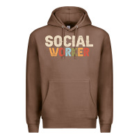 Chestnut Social Worker Job Occupation Funny Birthday Premium Hoodie - linhVisuals