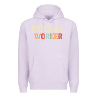 Lilac Social Worker Job Occupation Funny Birthday Premium Hoodie - linhVisuals