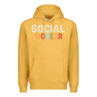 Mustard Social Worker Job Occupation Funny Birthday Premium Hoodie - linhVisuals