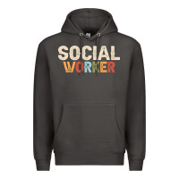 Smoke Social Worker Job Occupation Funny Birthday Premium Hoodie - linhVisuals