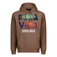 Chestnut costa rica pura vida toucan tropical surf beach vibes tank top Premium Hoodie - linhVisuals