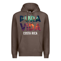 Coffee costa rica pura vida toucan tropical surf beach vibes tank top Premium Hoodie - linhVisuals