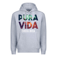 Heather Grey costa rica pura vida toucan tropical surf beach vibes tank top Premium Hoodie - linhVisuals