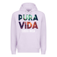 Lilac costa rica pura vida toucan tropical surf beach vibes tank top Premium Hoodie - linhVisuals