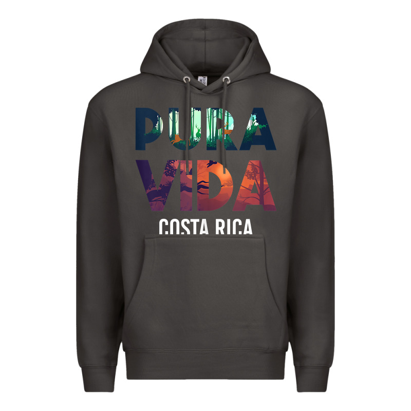 Costa Rica Pura Vida Toucan Tropical Surf Beach Vibes Tank Top Premium Hoodie by linhVisuals | Teevron