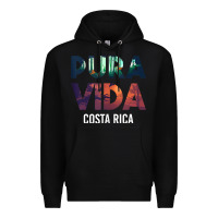 Black costa rica pura vida toucan tropical surf beach vibes tank top Premium Hoodie - linhVisuals