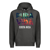 Charcoal Heather costa rica pura vida toucan tropical surf beach vibes tank top Premium Hoodie - linhVisuals