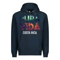 Navy costa rica pura vida toucan tropical surf beach vibes tank top Premium Hoodie - linhVisuals