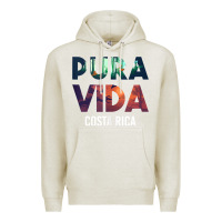 Oatmeal Heather costa rica pura vida toucan tropical surf beach vibes tank top Premium Hoodie - linhVisuals