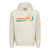Oatmeal Heather costa rica retro beach vacation costa rica souvenir beach t shirt Premium Hoodie - linhVisuals