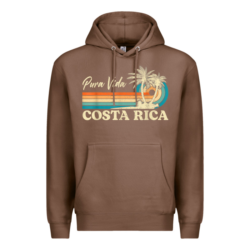 Costa Rica Retro Beach Vacation Costa Rica Souvenir Beach T Shirt Premium Hoodie by linhVisuals | Teevron