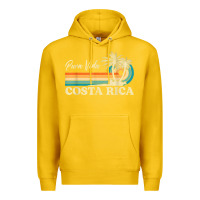 Lemon costa rica retro beach vacation costa rica souvenir beach t shirt Premium Hoodie - linhVisuals