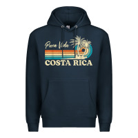 Navy costa rica retro beach vacation costa rica souvenir beach t shirt Premium Hoodie - linhVisuals