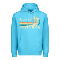 Ocean Blue costa rica retro beach vacation costa rica souvenir beach t shirt Premium Hoodie - linhVisuals