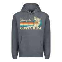 Rock costa rica retro beach vacation costa rica souvenir beach t shirt Premium Hoodie - linhVisuals