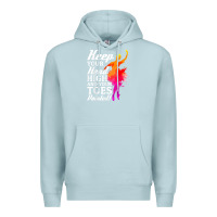 Blue Mist ballet dancer keep head high toes pointed ballerina teacher Premium Hoodie - linhVisuals