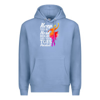 Colony Blue ballet dancer keep head high toes pointed ballerina teacher Premium Hoodie - linhVisuals