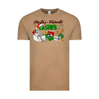 Vintage Coffee Santa's Favorite Cashier Vintage Tee - LillyAllenDesigns