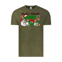 Vintage Olive Santa's Favorite Cashier Vintage Tee - LillyAllenDesigns