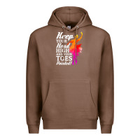 Chestnut ballet dancer keep head high toes pointed ballerina teacher Premium Hoodie - linhVisuals