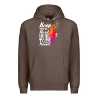 Coffee ballet dancer keep head high toes pointed ballerina teacher Premium Hoodie - linhVisuals