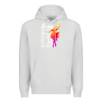 Dove Grey ballet dancer keep head high toes pointed ballerina teacher Premium Hoodie - linhVisuals