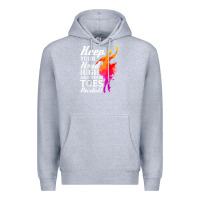 Heather Grey ballet dancer keep head high toes pointed ballerina teacher Premium Hoodie - linhVisuals