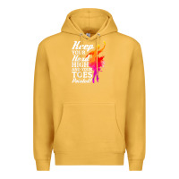 Mustard ballet dancer keep head high toes pointed ballerina teacher Premium Hoodie - linhVisuals