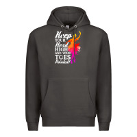 Smoke ballet dancer keep head high toes pointed ballerina teacher Premium Hoodie - linhVisuals