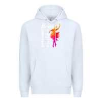 White ballet dancer keep head high toes pointed ballerina teacher Premium Hoodie - linhVisuals