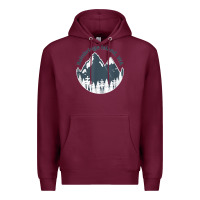 Burgundy bainbridge island wa mountains hiking climbing camping Premium Hoodie - linhVisuals