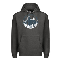 Charcoal Heather bainbridge island wa mountains hiking climbing camping Premium Hoodie - linhVisuals