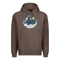 Coffee bainbridge island wa mountains hiking climbing camping Premium Hoodie - linhVisuals