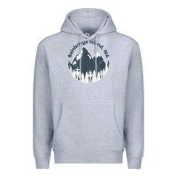 Heather Grey bainbridge island wa mountains hiking climbing camping Premium Hoodie - linhVisuals