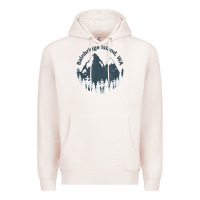 Pale Pink bainbridge island wa mountains hiking climbing camping Premium Hoodie - linhVisuals
