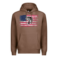 Chestnut bass fishing distressed american flag essential Premium Hoodie - linhVisuals