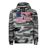 Slate Camo bass fishing distressed american flag essential Premium Hoodie - linhVisuals