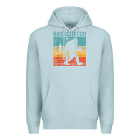 Blue Mist bassquatch! funny bigfoot fishing outdoor retro Premium Hoodie - linhVisuals