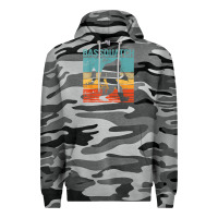 Slate Camo bassquatch! funny bigfoot fishing outdoor retro Premium Hoodie - linhVisuals