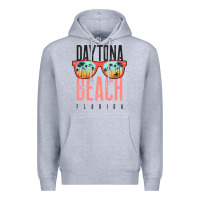 Heather Grey daytona beach shirt florida summer vacation surfing daytona sweatshirt Premium Hoodie - linhVisuals