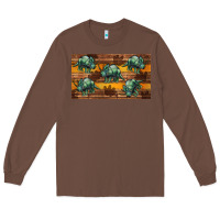 Chestnut dinosaur triceratops sippy cup Long Sleeve Tee - Artiststas