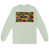 Matcha dinosaur triceratops sippy cup Long Sleeve Tee - Artiststas